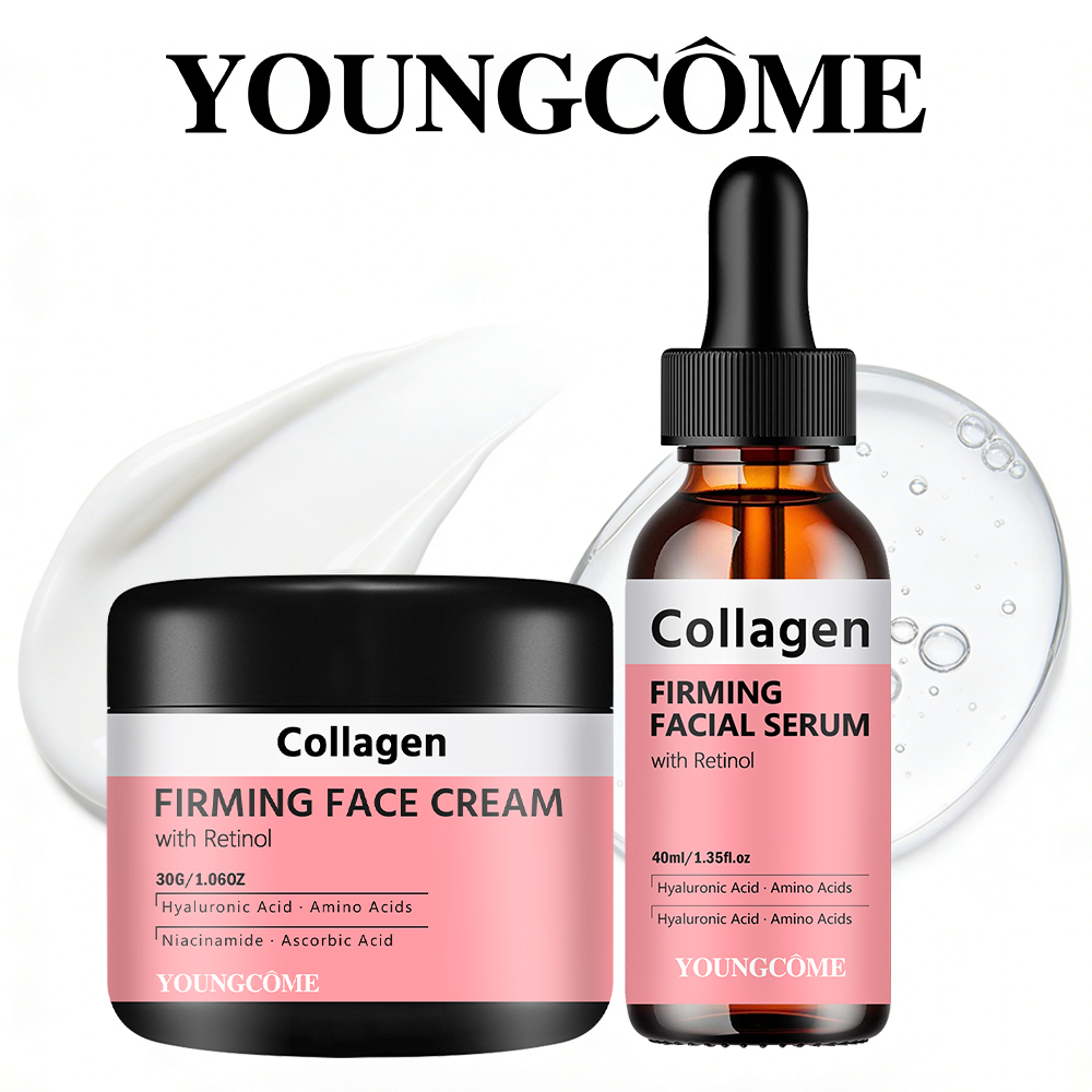 Tranexamic Acid Serum - Collagen Face Cream Serum Set with