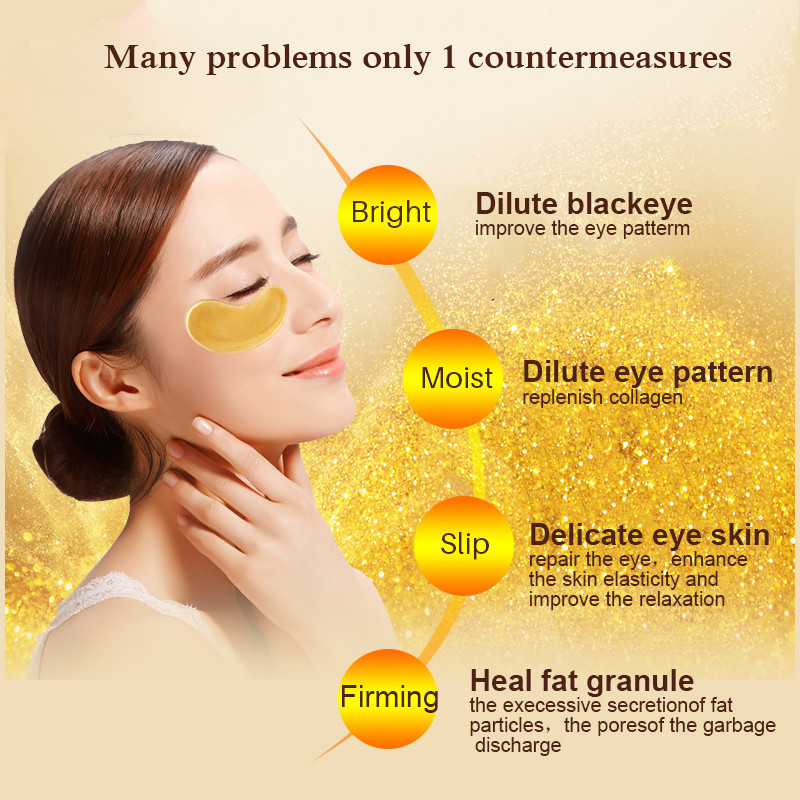 10/20pcs Golden Crystal Collag - Skincare Oil Control 评论和价格