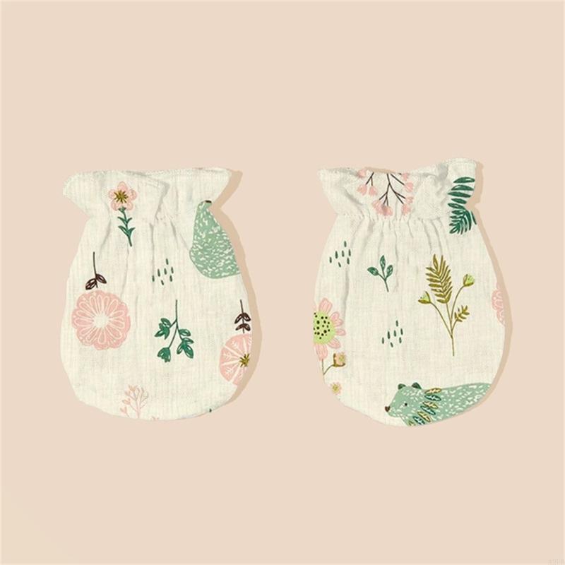 1 Pair Newborns Cotton Mittens - Skincare Newborn 评论和价格