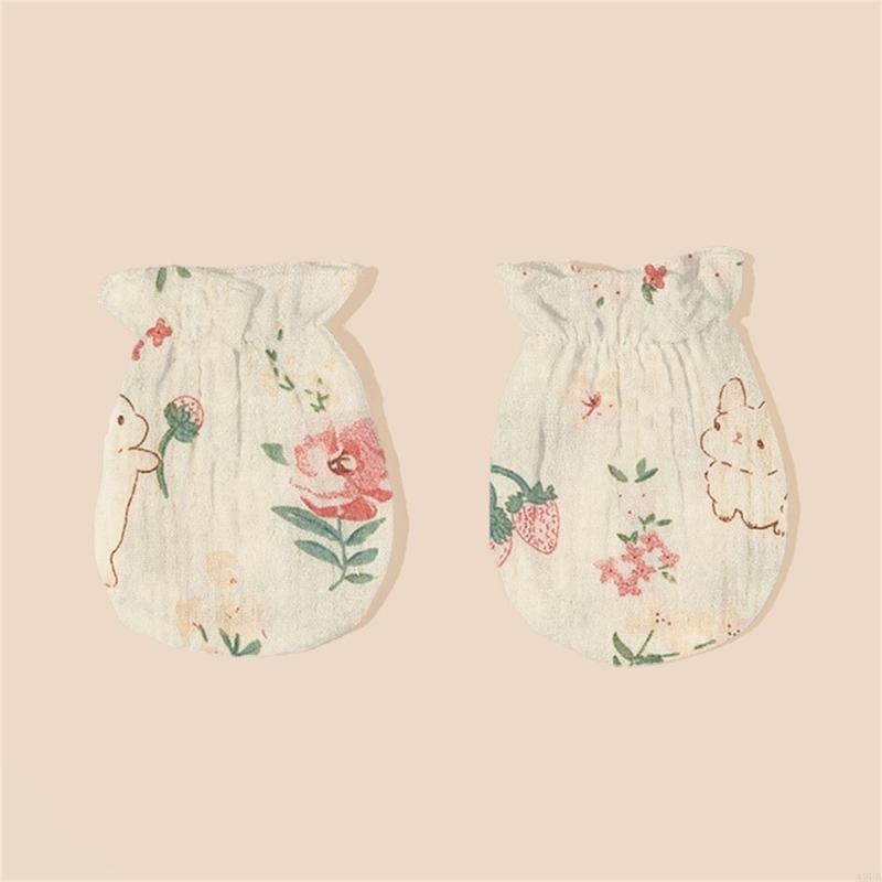 1 Pair Newborns Cotton Mittens - Skincare Newborn 评论和价格