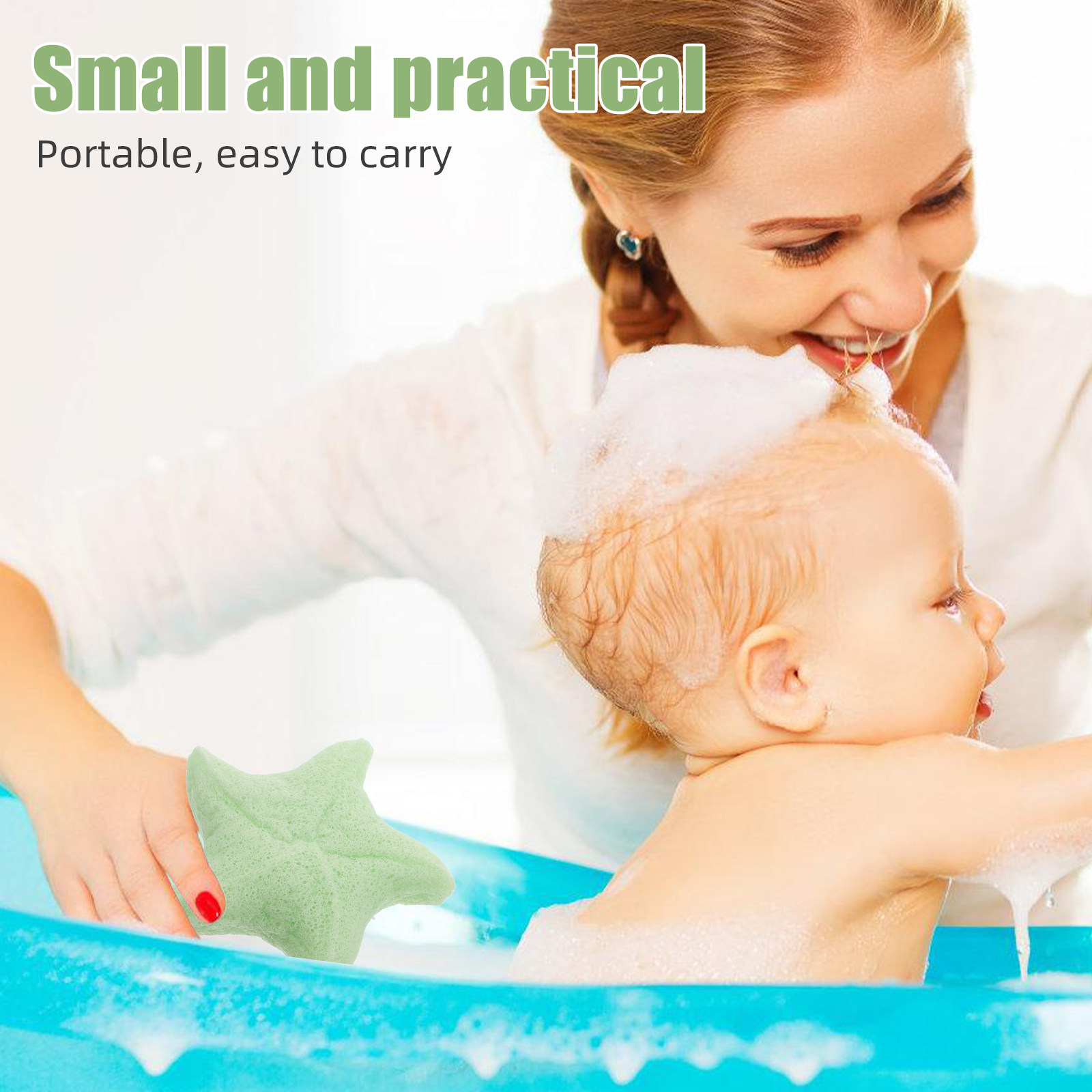 Soft Natural Baby Bath Sponge  - Skincare Newborn 评论和价格