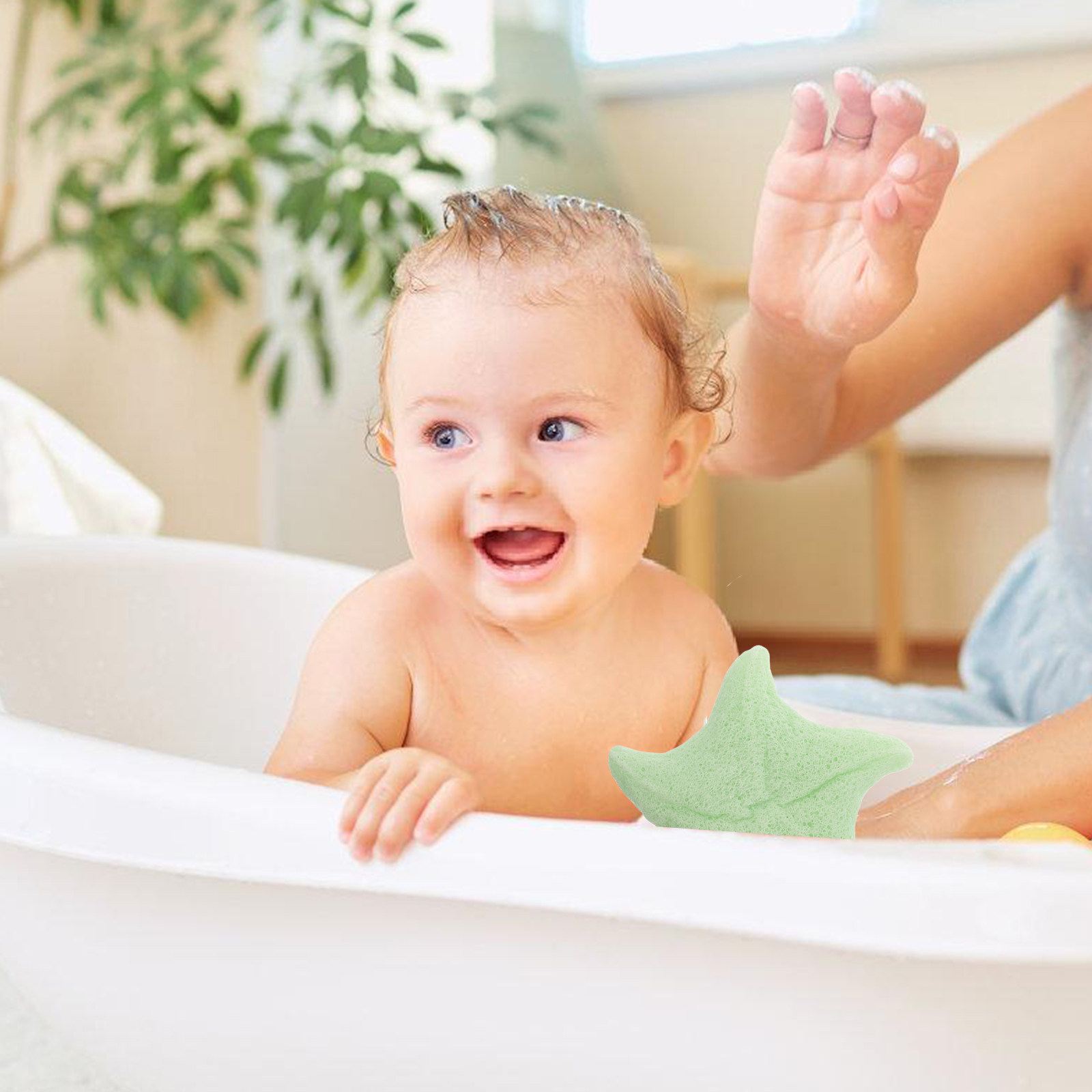 Soft Natural Baby Bath Sponge  - Skincare Newborn 评论和价格
