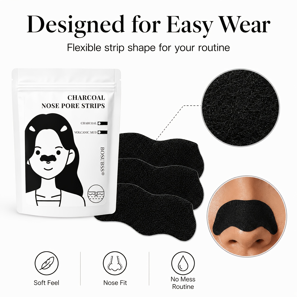 20/10 Charcoal Nose Pore Strip - Skincare Oil Control 评论和价格
