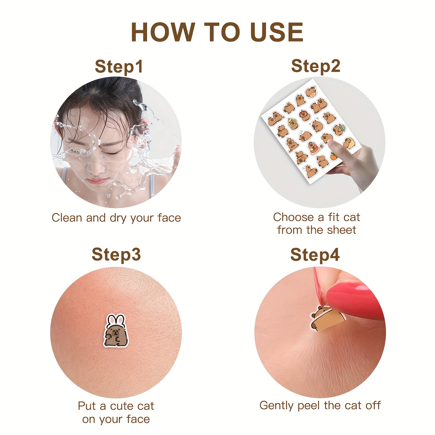 Capybara Shaped Pimple Patches - Skincare Oil Control 评论和价格