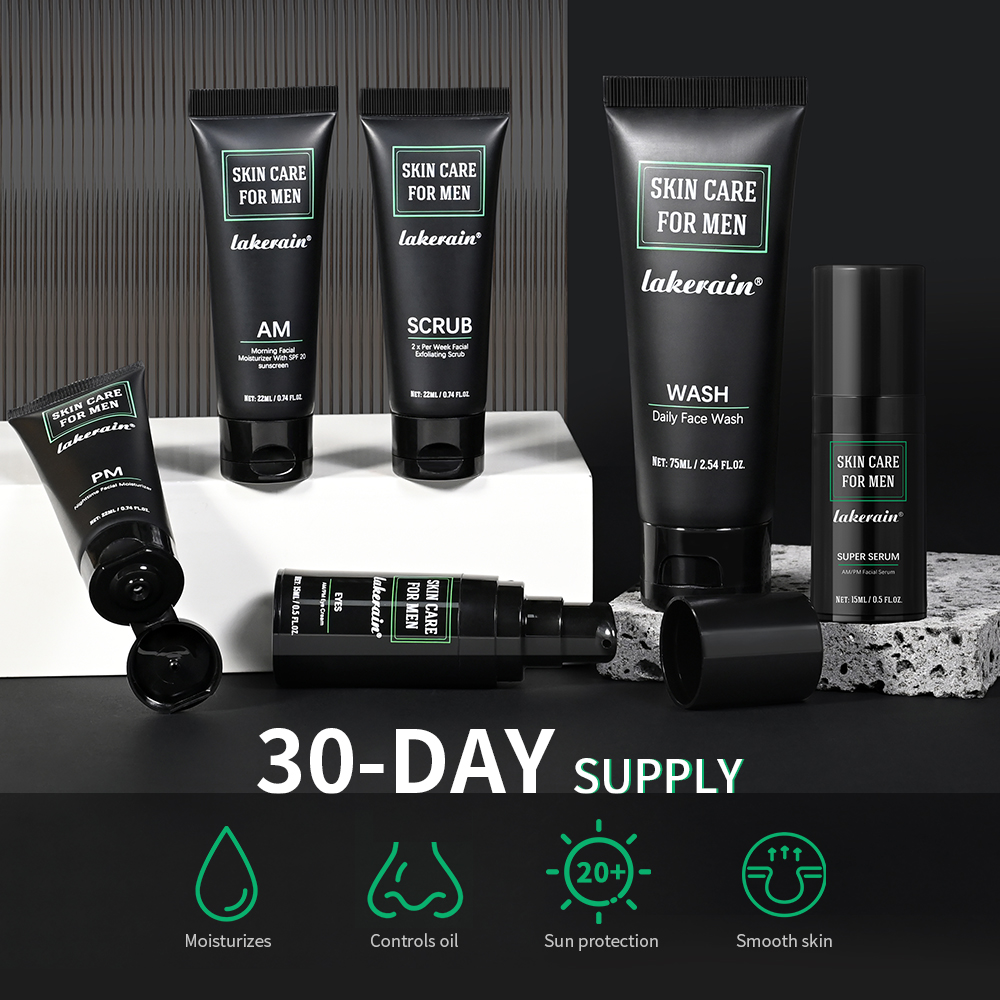 Lakerain Skin Care for Men Kit - Skincare Oil Control 评论和价格